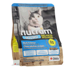 Nutram S5 Sound Balanced Wellness Natural Adult&Senior Cat