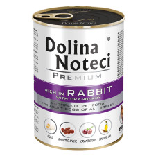 Dolina Noteci Premium Dog with Rabbit and Cranberries, 400 г