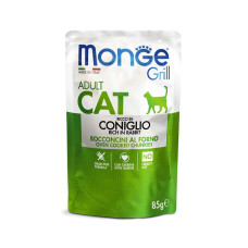 Monge Cat GRILL Adult (Кролик) с кусочками мяса в желе, 85 г